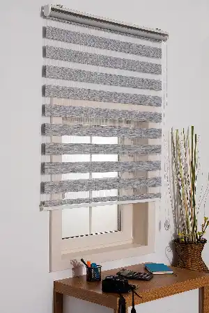 #üreticifirma %40 İndirimli!!! Gri Bambu Zebra Perde Ozel Fiyat- Gri Açık