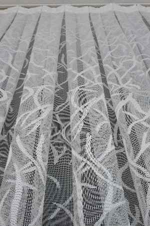 2022 Model Ekru Desenli Örme 1.sınıf Kalite Tül Perde