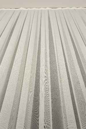 Arzenen Marka Doğal Yansımalarıyla Şık Görünümlü Kendinden Parlak Tül Perde- Krem - Kurşunlu Tül