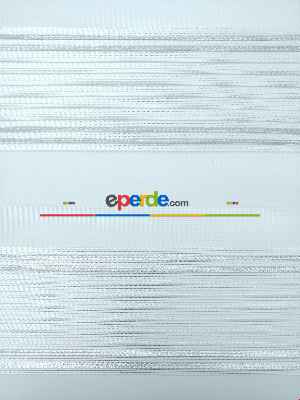 Pliseli Zebra Perde Gri Şeritli- Beyaz