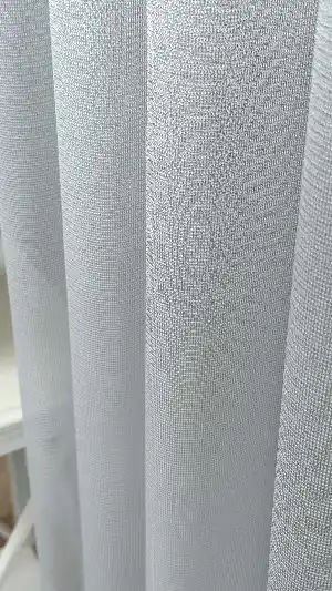 Açık Gri Amerikan Pile Tül Perde, 6 Farklı Renk Seçeneği, Ağır Gramajlı Premium Seri Kurşunlu Tül