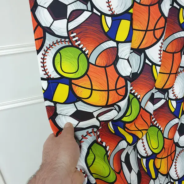 Çocuk Odası Fon Perde Evm390 _c - Kumaşı Kalındır Duck Bezi Değildir.- Beyaz-Turuncu-Kahve-Çok Renkli