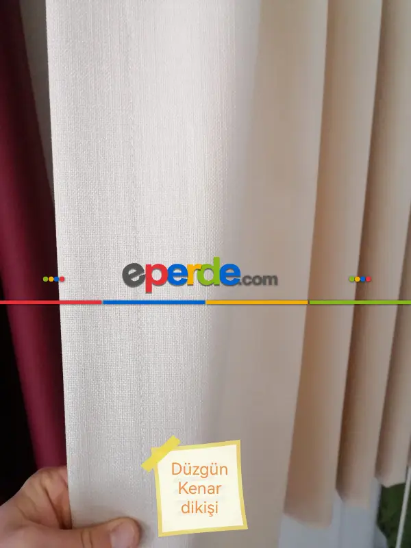 Milpa Keten Düz Fon Perde - 32 Renk Seçekli