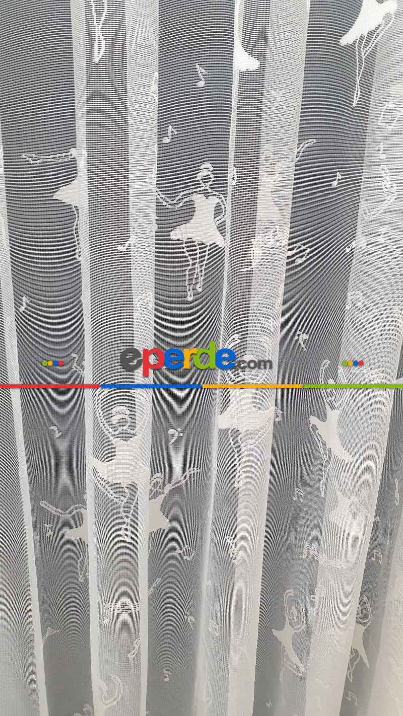 Balerin Modeli Kız Cocuk Odası Tül Perde