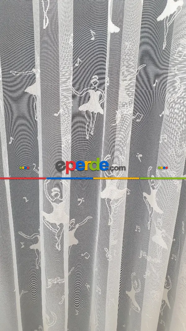 Balerin Modeli Kız Cocuk Odası Tül Perde