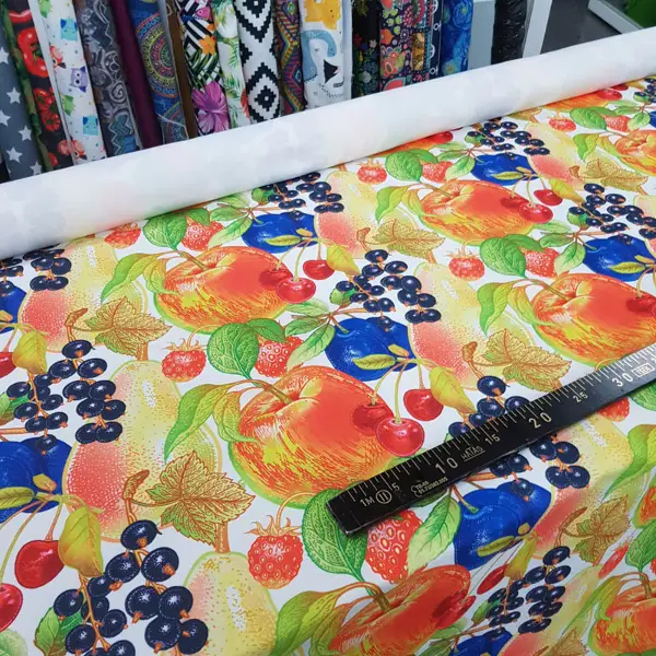 Meyve Desenli Fon Perde Evm555 Kumaşı Kalındır Duck Bezi Değildir- Siyah-Lacivert-Yeşil-Kırmızı-Sarı-Beyaz-Turuncu