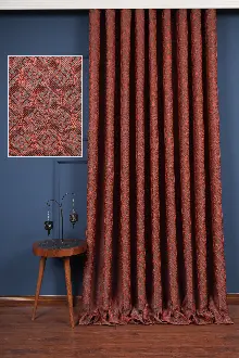 Yatak Odası Fon Perde - S Pile Dökümlü Jakar Dokuma Fon Perde