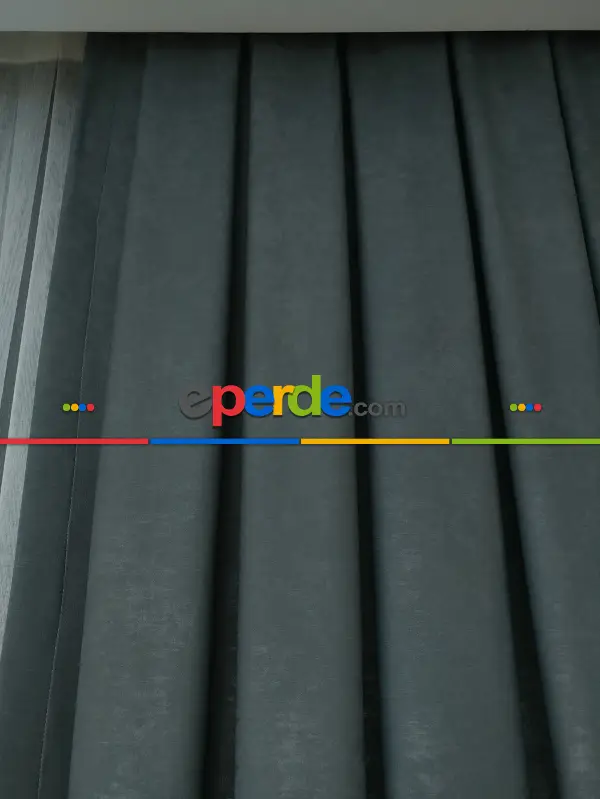 Soft Açık Gri Fon Perde (150)- Gri-füme-antrasit