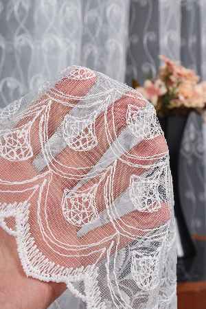 Salon Ve Oturma Odası İçin Brode Tül Perde | Özel Desen