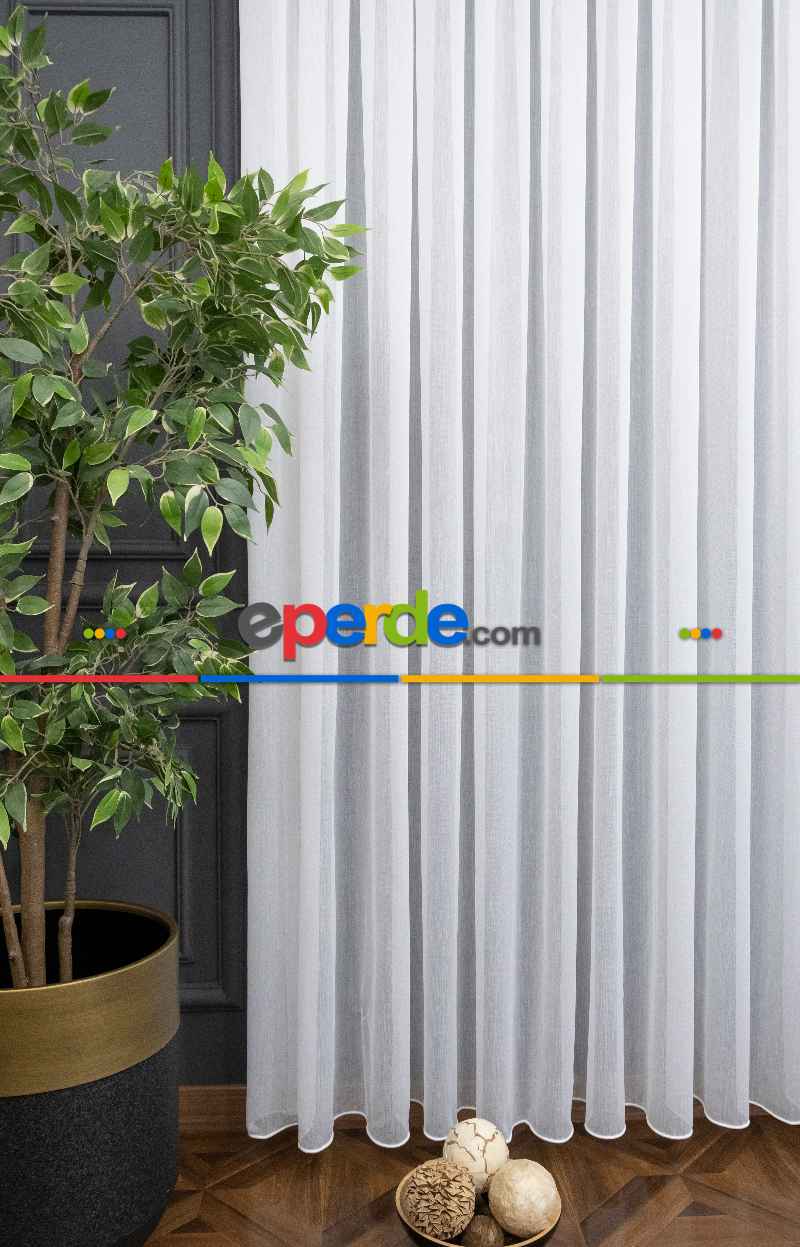 Genç Odası - Bambu Tül İpek Yumuşaklığında Kırık Beyaz Tül Armür Dokuma - Yüksek Kalite