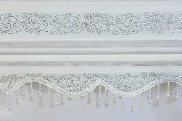 Boncuklu Zebra Perde - Kampanyalı - Hazır Ölçüler - Aynı Gün Kargolanır 80cm X 200cm 