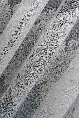 2022 Model Ekru Damask Desenli Örme 1.sınıf Kalite Tül Perde