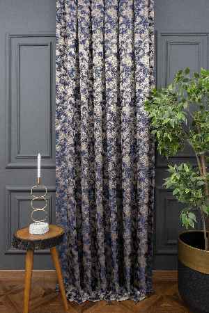 Desenli Jakar Fon Perde En 140 Cm