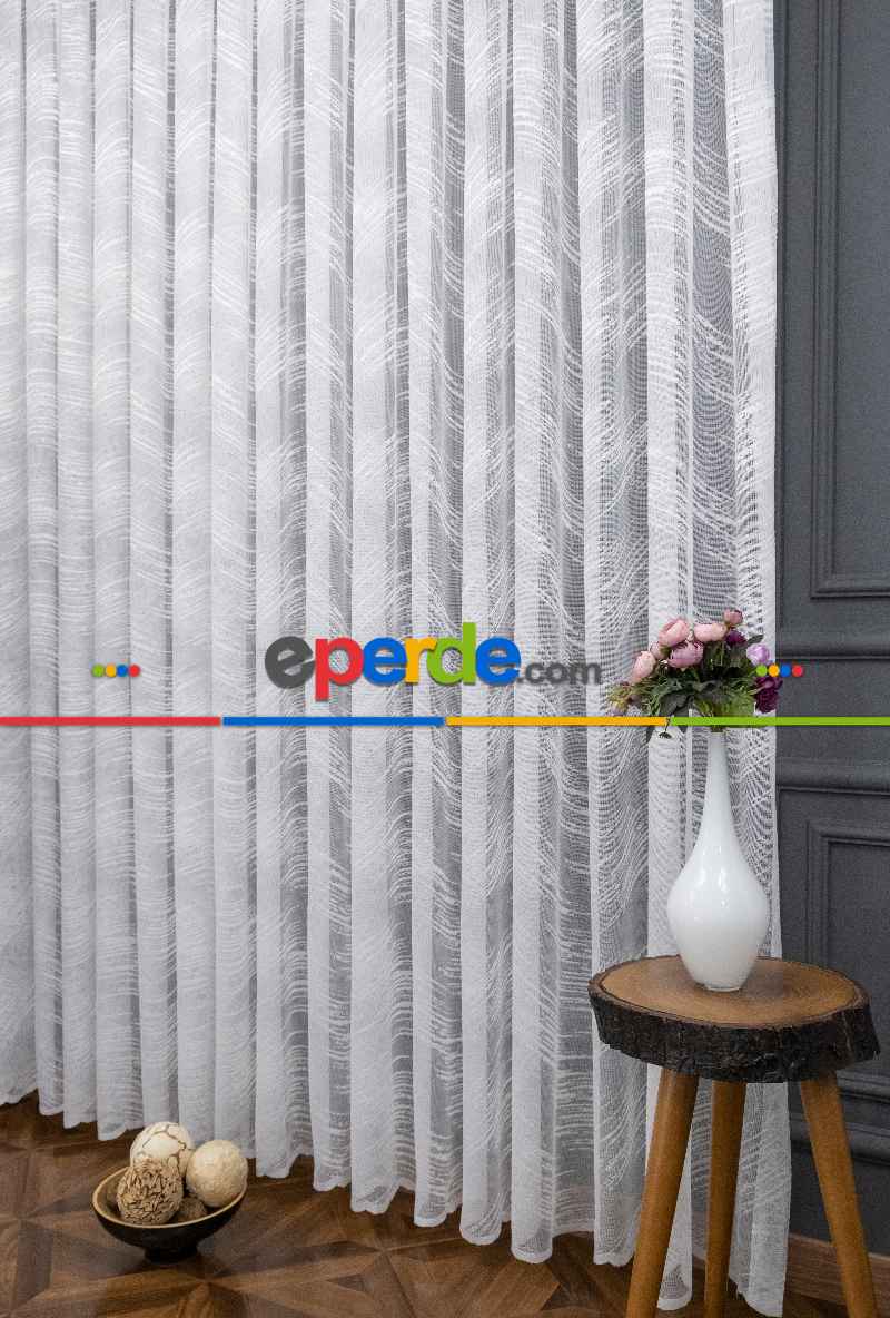 Fransız Dantel Örme Tül Perde - Yüksek Kalite Bt 1770