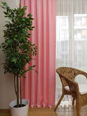Açık Pembe Fon Perde- Pembe Açık