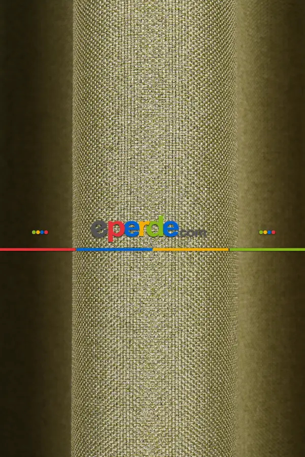 Fıstık Yeşil Keten Blackout Karartma Işık Geçirmez