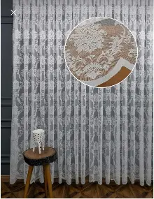 Örme Damaks Desen Fransız Dantel Tül Perde