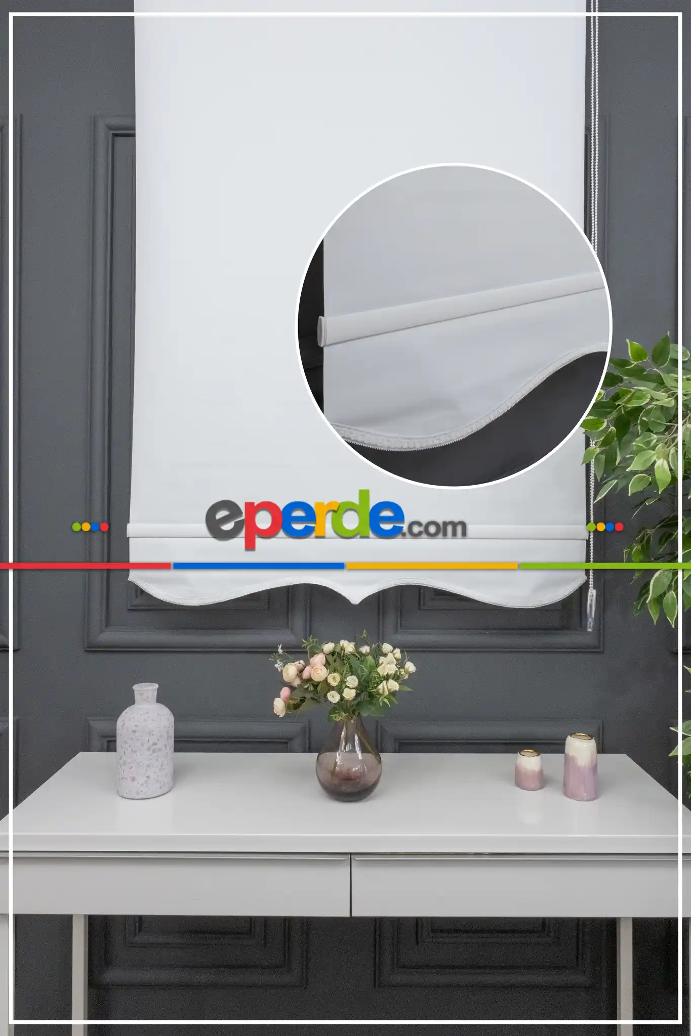 Stor Perde Düz Pvc Mat Stor Güneşlik 1 Kalite Yıkanabilir Ekru