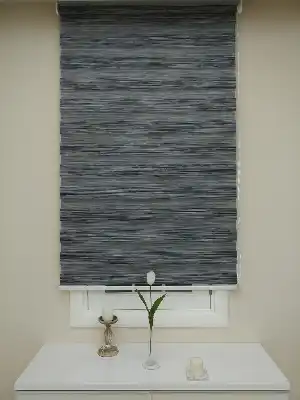 #üreticifirma %40 İndirimli Lüx Bambu Zebra Perde Ahşap Görünümlü - Füme