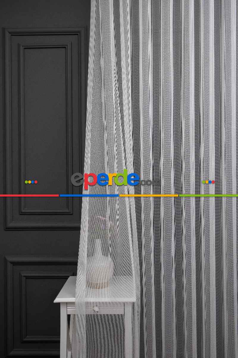 Yatak Odası - Zincir Çelik Dökümlü Tül Perde - İtinalı Dikiş - S Pile - Kurşunlu Tül