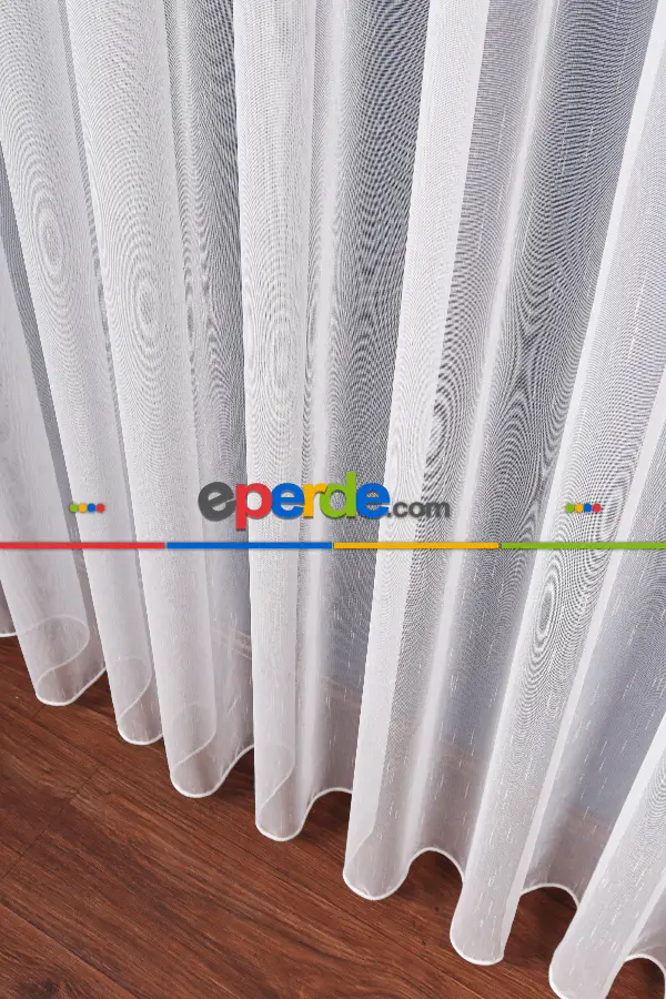 Salon Tül Modelleri - Armül Zemin Düz Tül Perde Özel Seri Ekm3