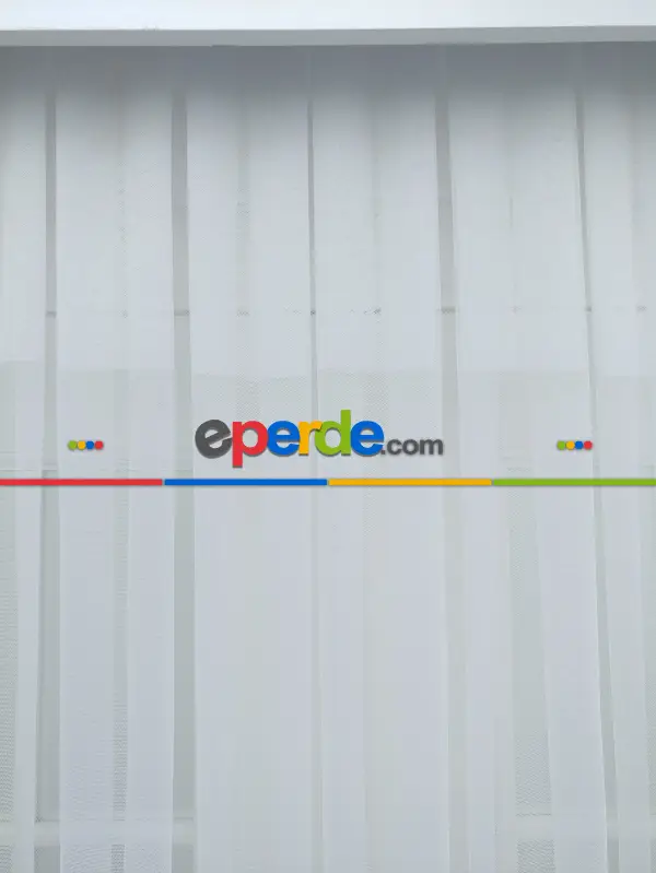 Ekru Fransız Etek Ucu Güpür İşlemeli Salon Perdesi 2025 Trend Model- Ekru Renk