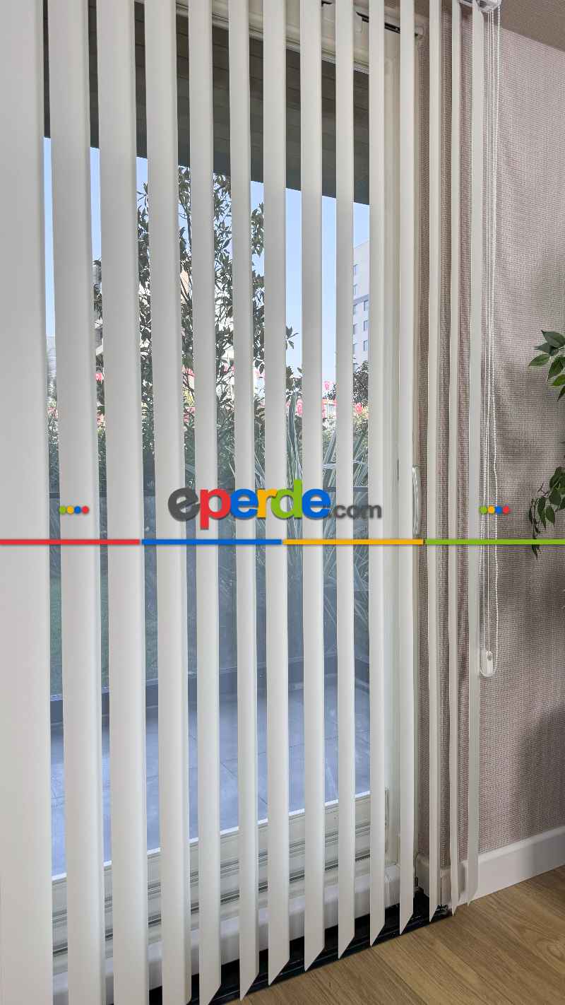 Krem Pvc Dikey Perde, Dikey Stor Perde