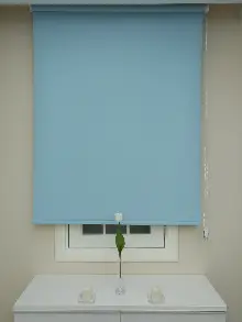 Yıkanabilir Pvc Mat Stor Perde - Mavi1. Kalite- Mavi