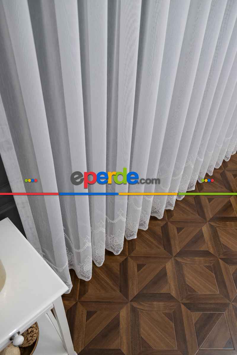 Etek Çelenk Bohre Ütü İstemez Kırışmaz Model Tasarım Tül