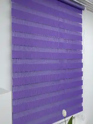 %40 Indirimli !!! Mor Düz Zebra Perde 80x200cm- Mor