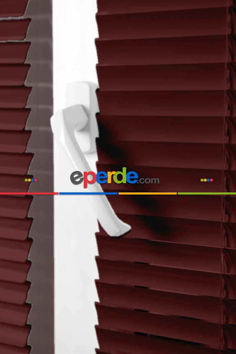 Mutfak Jaluzi Perde- Mor Patlıcan Moru