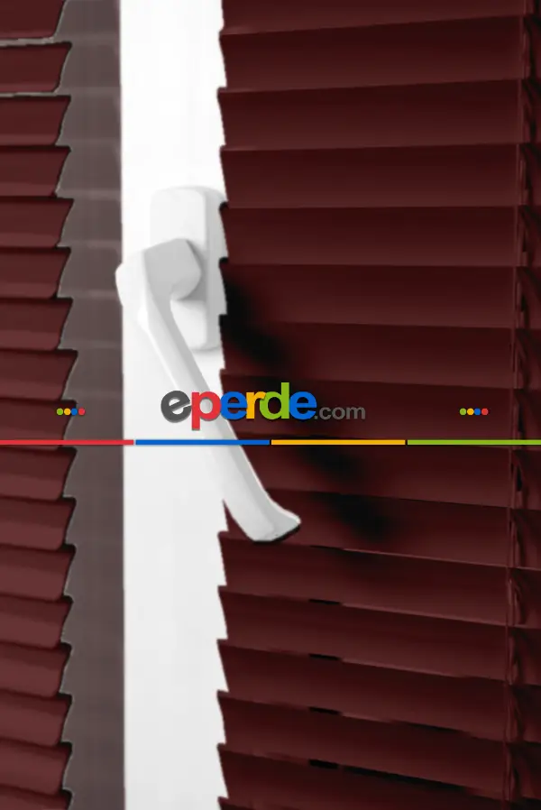 Mutfak Jaluzi Perde- Mor Patlıcan Moru