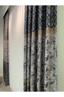 Brillant Fon Perde Fon Perde Yeni Moda Model Gri Füme Antrasit Renk Tasarım Yan Perde
