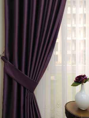 Mürdüm Blackout Düz Fon Perde- Mürdüm