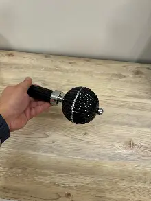 Siyah Metal Rustik Perdelik