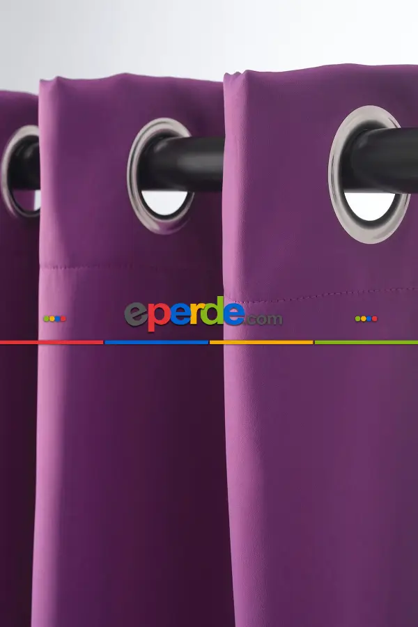 Yatak Odası Krem Perde Kuşgözü Rustik Perde Halka Kuşgözü Boru İçin Perde