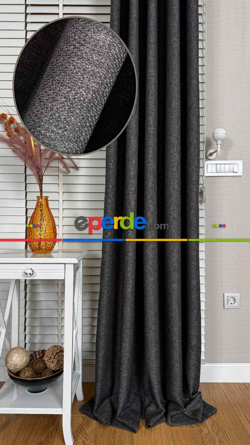 Premium Hasır Dokuma Fon Perde - New Year