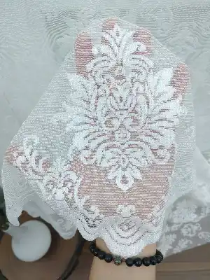 #üreticifirma Ekru Renk Tül Perde Ve Kruvaze Perde Damask Desenli Kdk Dantel- Ekru