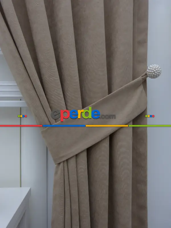 Açık Vizon - Düz Fon Perde (180)- Açık Vizon