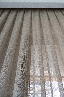 Genç Odası - Sütlü Kahve Zemin Tül Keten Efektli İplikten Ütü İstemez 1.kalite