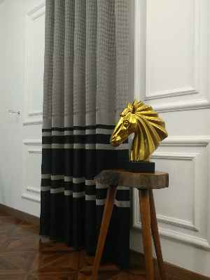 Aypeteks Pano Desen Kadife Fonluk- Gri-füme-antrasit-gri Koyu