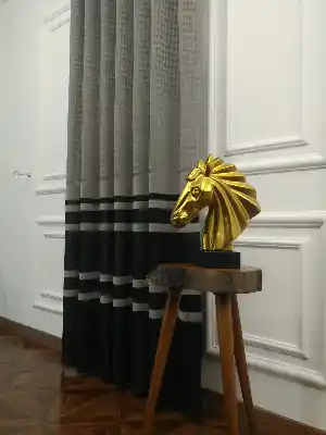 Aypeteks Pano Desen Kadife Fonluk- Gri-füme-antrasit-gri Koyu