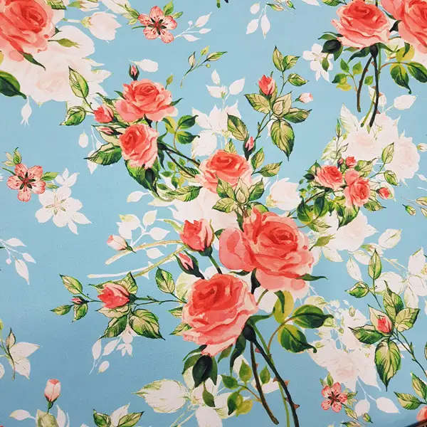 Mutfak Perdesi Kanat Fon Perde Çiçek Desenli- Yeşil