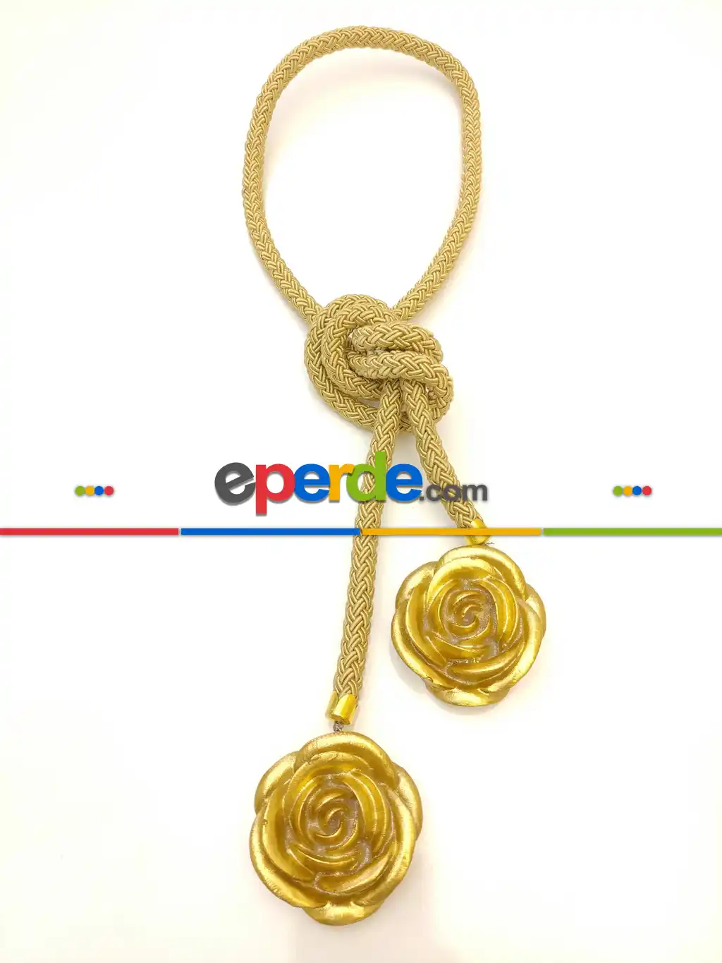 Gold Rose Braçol Perde Bağı Fon Bağı- Roze Gold
