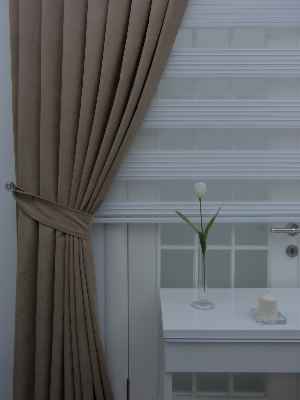 Sütlü Kahve Panama Fon Perde- Sütlü Kahve