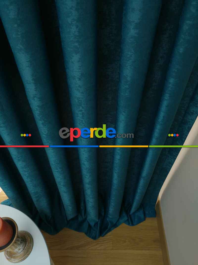 Soft Petrol Yeşili Fon Perde (180)- Petrol Yeşili