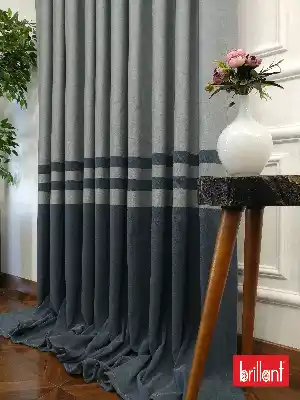 Brillant Süet Pano Fon Perde 180cm Yeni Sezon- Mavi Grimsi-antrasit
