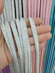 Mutfak İp Perde - Gri Rengi İp Perde İpek Koza Serisi- Gri-füme-antrasit-gümüş