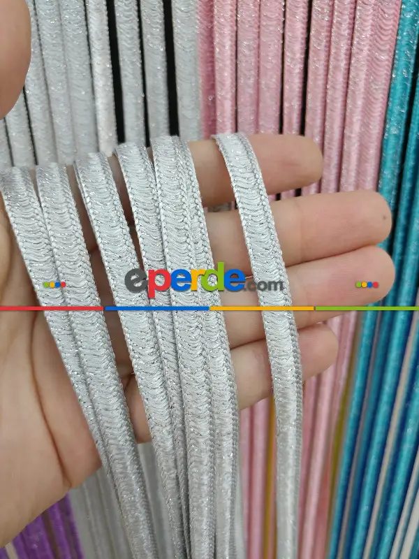 Gri Rengi İp Perde İpek Koza Serisi- Gri-füme-antrasit-gümüş