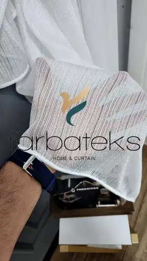 İnce Cizgili Yeni Moda Tül Kruvaze Tiyatro Yanki Tül Perde